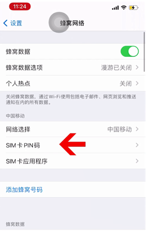 醴陵苹果14维修网分享如何给iPhone14的SIM卡设置密码 