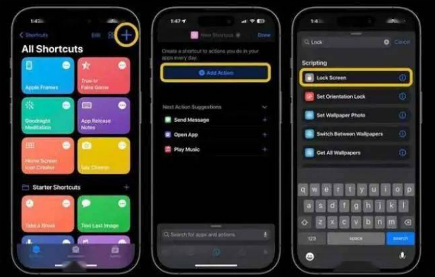 醴陵苹果14锁屏维修店分享iPhone14升级iOS16.4后如何创建锁屏快捷方式 