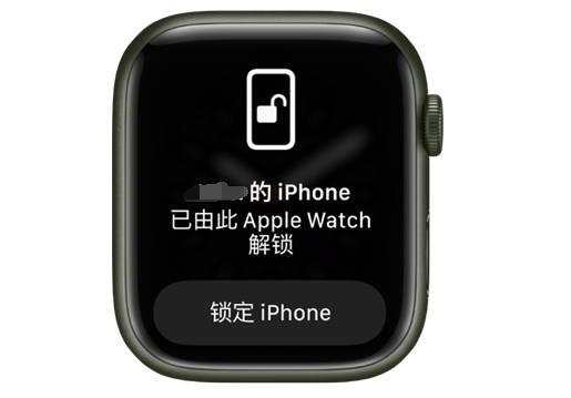 醴陵苹果手机维修分享用 AppleWatch 解锁配备面容 ID 的 iPhone方法 